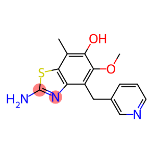 6-Benzothiazolol,  2-amino-5-methoxy-7-methyl-4-(3-pyridinylmethyl)-