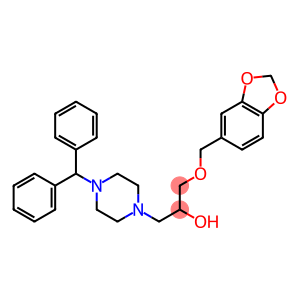 1-(4-benzhydryl-1-piperazinyl)-3-(1,3-benzodioxol-5-ylmethoxy)-2-propanol