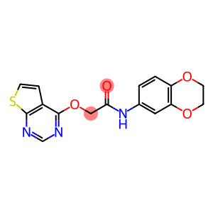 Acetamide, N-(2,3-dihydro-1,4-benzodioxin-6-yl)-2-(thieno[2,3-d]pyrimidin-4-yloxy)-