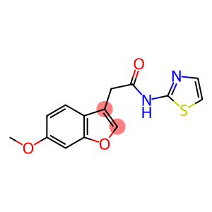 3-Benzofuranacetamide, 6-methoxy-N-2-thiazolyl-