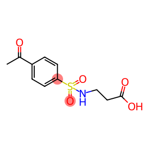 3-[[(4-ACETYLPHENYL)SULFONYL]AMINO]PROPANOIC ACID