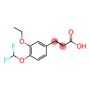 3-[4-(difluoromethoxy)-3-ethoxyphenyl]acrylic acid