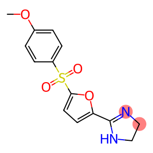 2-[5-(4-methoxyphenyl)sulfonyl-2-furyl]-4,5-dihydro-1H-imidazole