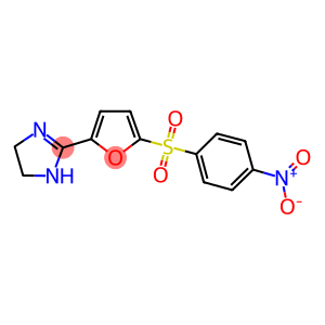 1H-Imidazole, 4,5-dihydro-2-((5-(4-nitrophenyl)sulfonyl)-2-furanyl)-