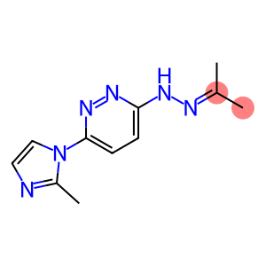 2-Propanone, 2-[6-(2-methyl-1H-imidazol-1-yl)-3-pyridazinyl]hydrazone