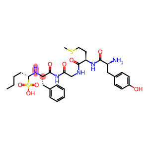 L-Phenylalaninamide, L-tyrosyl-D-methionylglycyl-N-(1-sulfopentyl)-, (R)-