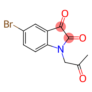 1H-Indole-2,3-dione, 5-bromo-1-(2-oxopropyl)-