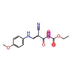 ETHYL N-[2-CYANO-3-(4-METHOXYANILINO)ACRYLOYL]CARBAMATE