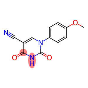 1-(4-甲氧基苯基)-2,4-二氧-1,2,3,4-四氢-5-嘧啶甲腈