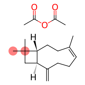 乙酸酐与[1R-(1R,4E,9S)]-4,11,11-三甲基-8-亚甲基二环[7.2.0]-4-十一烯反应产物