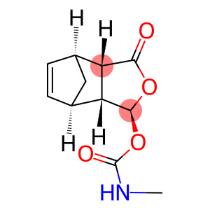 N-Methylcarbamic acid (3S)-(1,3,3aβ,4,7,7aβ-hexahydro-4,7-methano-1-oxoisobenzofuran)-3-yl ester