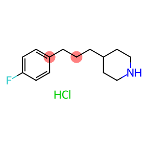 Piperidine, 4-[3-(4-fluorophenyl)propyl]-, hydrochloride (1:1)