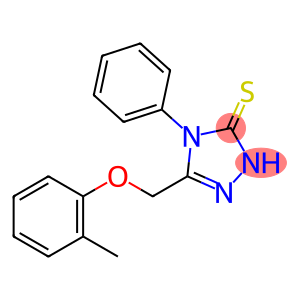 5-[(2-methylphenoxy)methyl]-4-phenyl-2H-1,2,4-triazole-3-thione