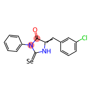 4-Imidazolidinone, 5-[(3-chlorophenyl)methylene]-3-phenyl-2-selenoxo-