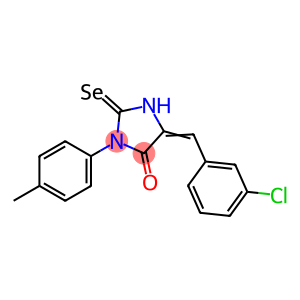 4-Imidazolidinone, 5-[(3-chlorophenyl)methylene]-3-(4-methylphenyl)-2-selenoxo-
