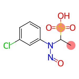 Ethanesulfonicacid, 1-[(3-chlorophenyl)nitrosoamino]-, sodium salt (1:1)