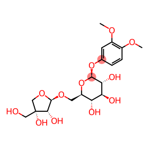 3,4-Dimethoxyphenol 1-O-β-D-apiofuranosyl-(1→6)-O-β-D-glucopyranoside