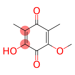 2,5-Cyclohexadiene-1,4-dione, 2-hydroxy-6-methoxy-3,5-dimethyl-