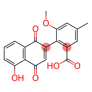 6-(1,4-Dioxo-5-hydroxy-1,4-dihydronaphthalene-2-yl)-3-methyl-5-methoxybenzoic acid