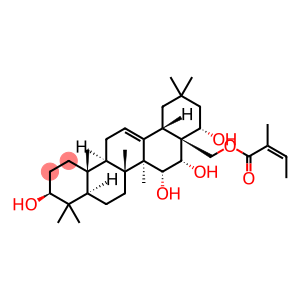 Olean-12-ene-3,15,16,22,28-pentol, 28-[(2Z)-2-methyl-2-butenoate], (3β,15α,16α,22α)-