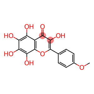 4H-1-Benzopyran-4-one, 3,5,6,7,8-pentahydroxy-2-(4-methoxyphenyl)-