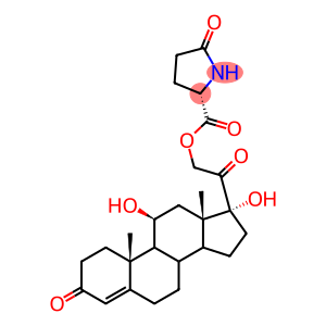 11beta,17-dihydroxy-3,20-dioxopregn-4-en-21-yl 5-oxo-L-prolinate