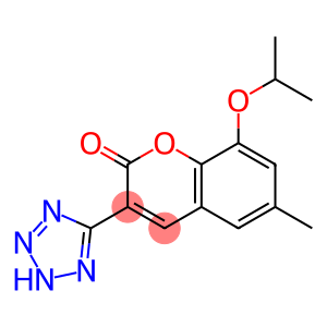 2H-1-Benzopyran-2-one, 6-methyl-8-(1-methylethoxy)-3-(1H-tetrazol-5-yl )-