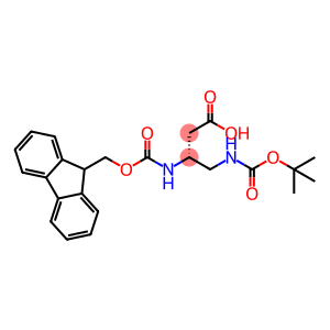 (3R)-4-{[(tert-butoxy)carbonyl]amino}-3-({[(9H-fluoren-9-yl)methoxy]carbonyl}amino)butanoic acid