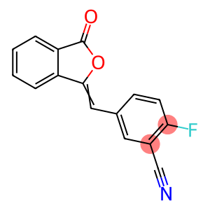 2-氟-5-[(3-氧代-1(3H)-异苯并呋喃亚基)甲基]苯腈