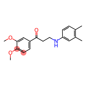 1-(3,4-DIMETHOXYPHENYL)-3-(3,4-DIMETHYLANILINO)-1-PROPANONE