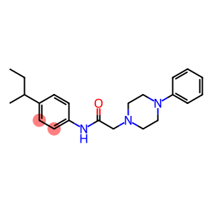 N-[4-(SEC-BUTYL)PHENYL]-2-(4-PHENYLPIPERAZINO)ACETAMIDE