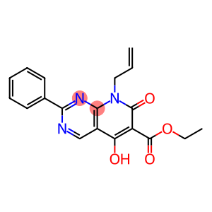 7,8-dihydro-5-hydroxy-7-oxo-2-phenyl-8-(2-propenyl)-Pyrido[2,3-d]pyrimidine-6-carboxylic acid ethyl ester