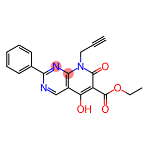 ethyl 5-hydroxy-7-oxo-2-phenyl-8-(prop-2-ynyl)-7,8-dihydropyrido[2,3-d]pyrimidine-6-carboxylate