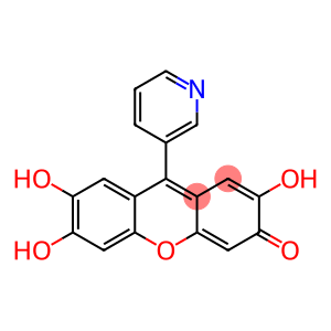 2,6,7-Trihydroxy-9-(3-pyridinyl)-3H-xanthene-3-one