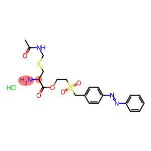 2-[[4-(phenylazo)benzyl]sulphonyl]ethyl S-(acetamidomethyl)-L-cysteinate monohydrochloride