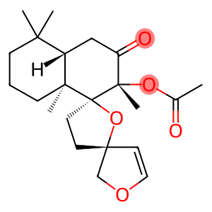 (5'S,3R)-2''β-Acetoxy-3',4',4''aα,5'',6'',7'',8'',8''a-octahydro-2'',5'',5'',8''aβ-tetramethyldispiro[furan-3(2H),2'(5'H)-furan-5',1''(2''H)-naphthalen]-3''(4''H)-one