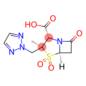 4-Thia-1-azabicyclo[3.2.0]heptane-2-carboxylic acid, 3-methyl-7-oxo-3-(2H-1,2,3-triazol-2-ylmethyl)-, 4,4-dioxide, (2S,3S,5R)-