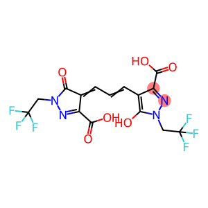 (4Z)-4-[(E)-3-[3-羧基-5-氧代-1-(2,2,2-三氟乙基)-2H-吡唑-4-基]丙-2-烯亚基]-5-氧代-1-(2,2,2-三氟乙基)吡唑-3-羧酸