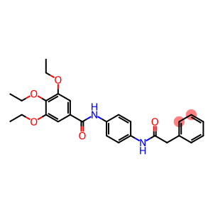 3,4,5-triethoxy-N-{4-[(phenylacetyl)amino]phenyl}benzamide