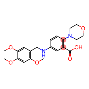 2-(morpholin-4-yl)-5-[(2,4,5-trimethoxybenzyl)amino]benzoic acid