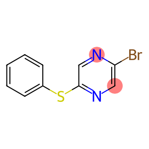 Pyrazine, 2-bromo-5-(phenylthio)-