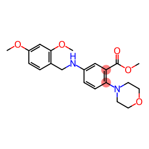 methyl 5-[(2,4-dimethoxybenzyl)amino]-2-(4-morpholinyl)benzoate