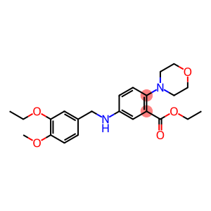 ethyl 5-[(3-ethoxy-4-methoxybenzyl)amino]-2-(4-morpholinyl)benzoate