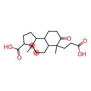 6-(2-羧基乙基)-3A,6-二甲基-7-氧代-十二氢-1H-环戊烷并[A]萘-3-甲酸