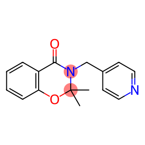 4H-1,3-Benzoxazin-4-one, 2,3-dihydro-2,2-dimethyl-3-(4-pyridinylmethyl)-