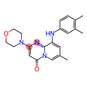 4H-PYRIDO[1,2-A]PYRIMIDIN-4-ONE, 9-[(3,4-DIMETHYLPHENYL)AMINO]-7-METHYL-2-(4-MORPHOLINYL)-