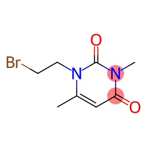 2,4(1H,3H)-Pyrimidinedione, 1-(2-bromoethyl)-3,6-dimethyl-