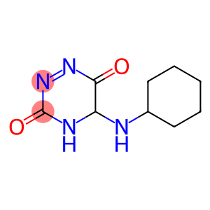 1,2,4-Triazine-3,6-dione, 5-(cyclohexylamino)-1,2-dihydro- (9CI)