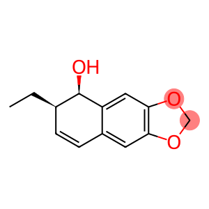 Naphtho[2,3-d]-1,3-dioxol-5-ol, 6-ethyl-5,6-dihydro-, (5R,6R)- (9CI)