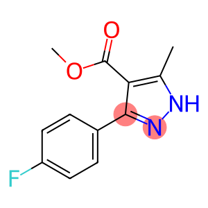 1H-Pyrazole-4-carboxylic acid, 3-(4-fluorophenyl)-5-methyl-, methyl ester